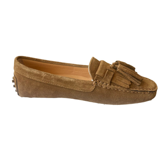 Via Veneto Suede Moccasin with tassel 1179 - Sigaro - My Shoe Shop - General