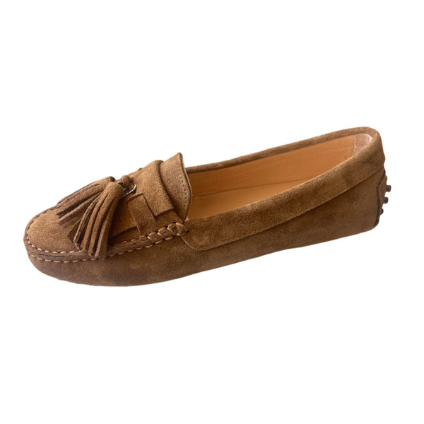 Via Veneto Suede Moccasin with tassel 1179 - Sigaro - My Shoe Shop - General