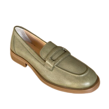 Via Veneto Leather Loafer 1200 - Green