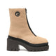 Vidorreta Suede Boot with Front Zip Nude 90500 serraje basket