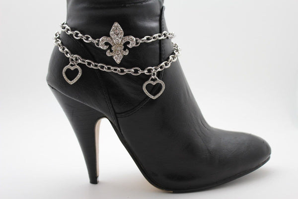 Bootbling - Fleur de Lis with 2 hearts - My Shoe Shop - Bootbling