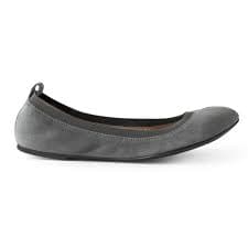 Brian James LD0017 Kid Suede - Charcoal - My Shoe Shop - Ballerina