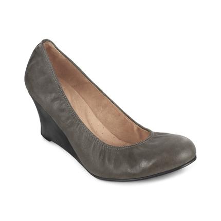 Brian James LD0057 2.5 Leather Wedge - Charcoal - My Shoe Shop - Wedge
