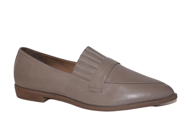 Bueno 0201 Leather Loafer with detail - Darkstone - My Shoe Shop - Loafer