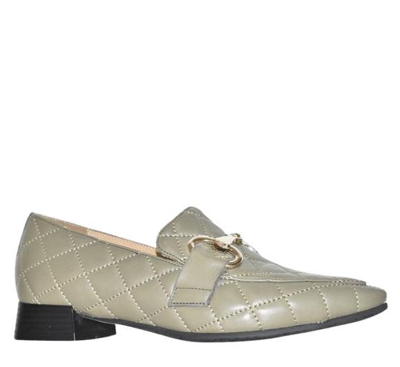 Bueno 4507 Pointed Leather Loafer with Buckle - Scissors - My Shoe Shop - Loafer