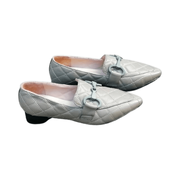Bueno 4507 Pointed Leather Loafer with Buckle - Taupe - My Shoe Shop - Loafer