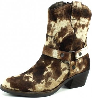 Carmela 67635 Short Cowboy Style Boot - Brown - My Shoe Shop - Boots