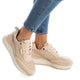 CARMELA 68254 Leather Sneaker - Beige - My Shoe Shop - Sneaker