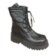 Chunky Boot with Laceup Detail - Black Leather - My Shoe Shop - Boots