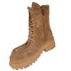Chunky Boot with Laceup Detail - Tan Suede - My Shoe Shop - Boots