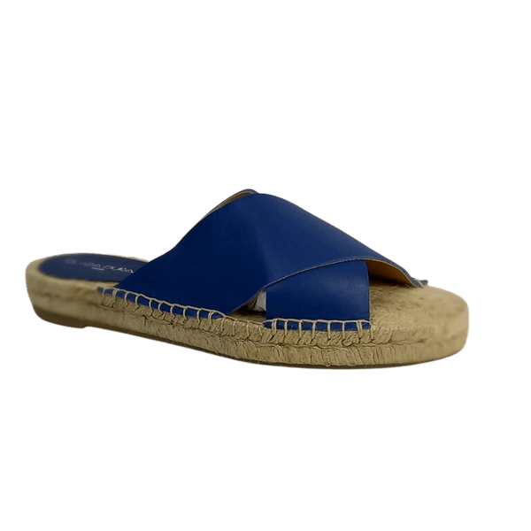 Clara Duran Espadrille Slipper - Blue - My Shoe Shop - Wedge