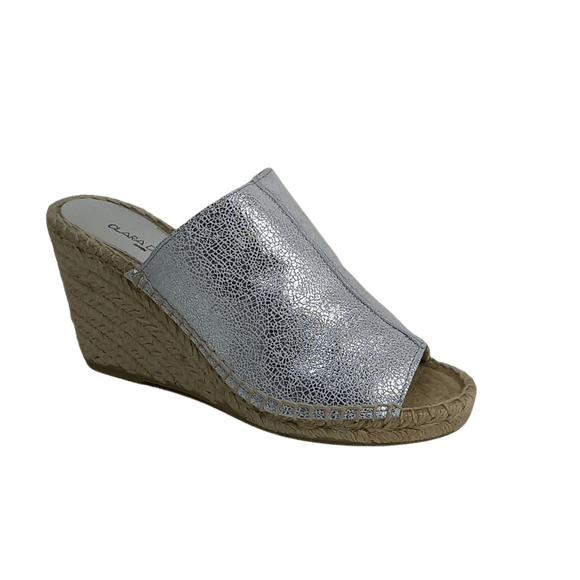 Clara Duran Slip in Wedge - Silver (Cobre) - My Shoe Shop - Wedge
