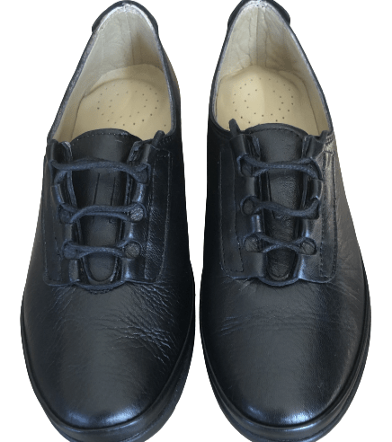 Crash Lace-up Leather Sneaker - Black - My Shoe Shop - Sneaker