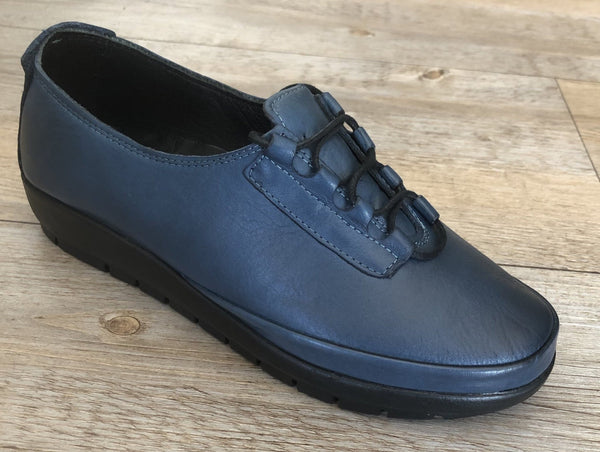 Crash Lace-up Leather Sneaker - Navy - My Shoe Shop - Sneaker