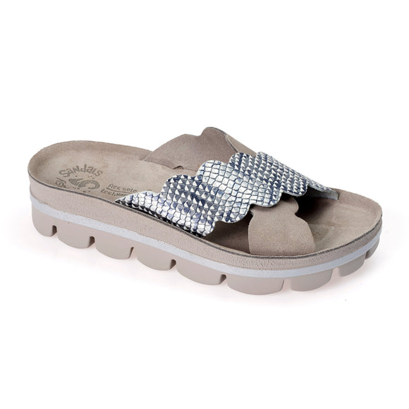 Fantasy Bianca Sandal - Grey Cobra - My Shoe Shop - sandal