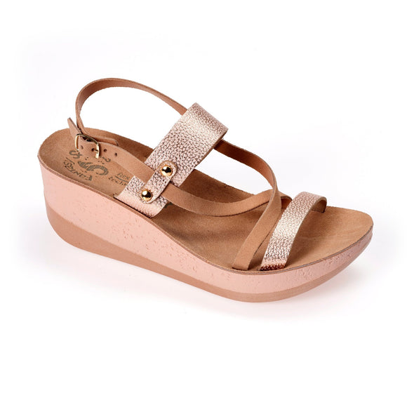 Fantasy Eirine Wedge Sandal - Cameo Dot - My Shoe Shop - sandal