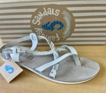 Fantasy Sandal Anelia - White Snake - My Shoe Shop - sandal