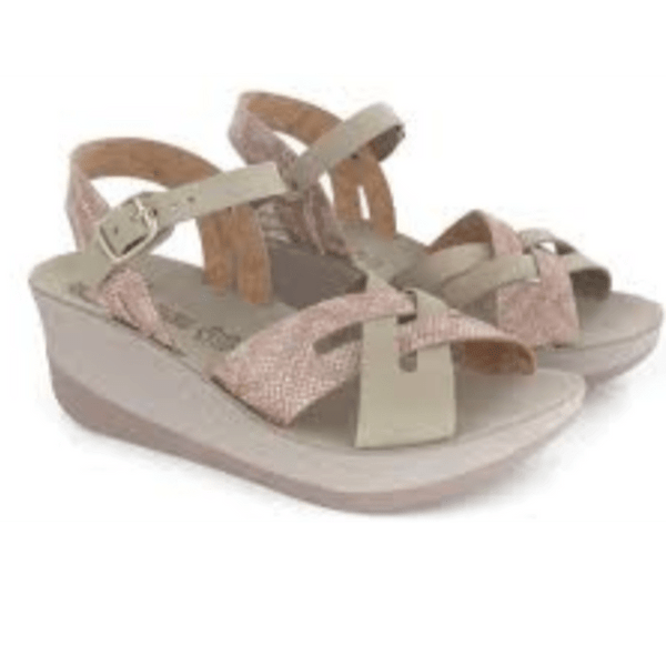 Fantasy Valeria Wedge - Smoke Glitter Snake - My Shoe Shop - sandal