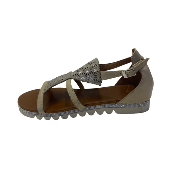 Femme Plus Sandal - Beige - My Shoe Shop - sandal