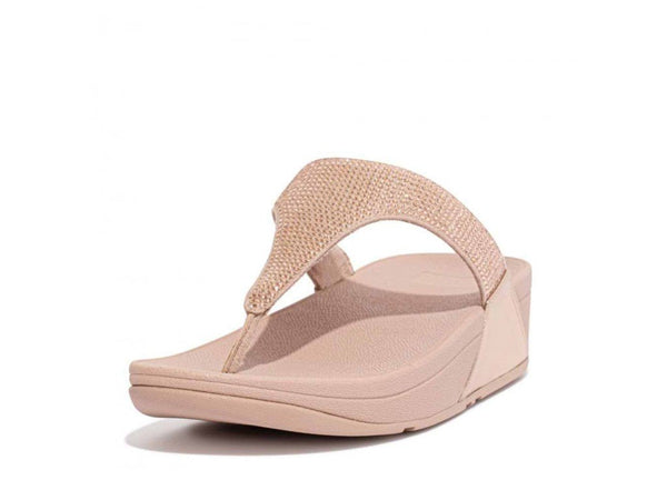 Fitflop Lulu Crystal Embellished - Rose Gold - My Shoe Shop - Comfort