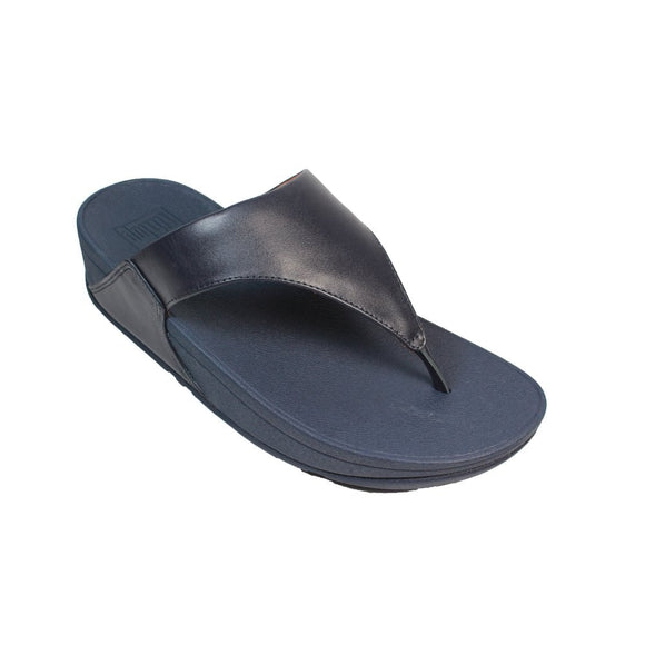 FitFlop Lulu leather sandal in Deepest Blue