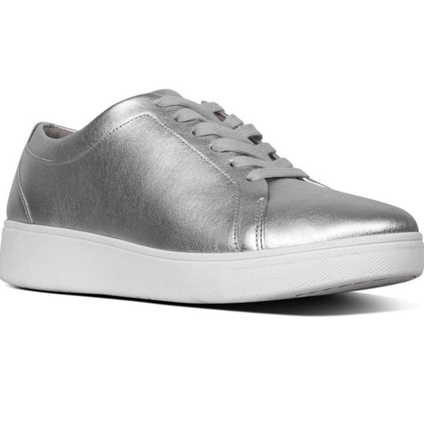 FitFlop Rally Leather - Silver - My Shoe Shop - General