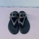 Flat Sandal In-between the Toe - Black - My Shoe Shop - sandal