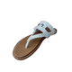 Flat Sandal In-between the Toe - Bone / White - My Shoe Shop - sandal
