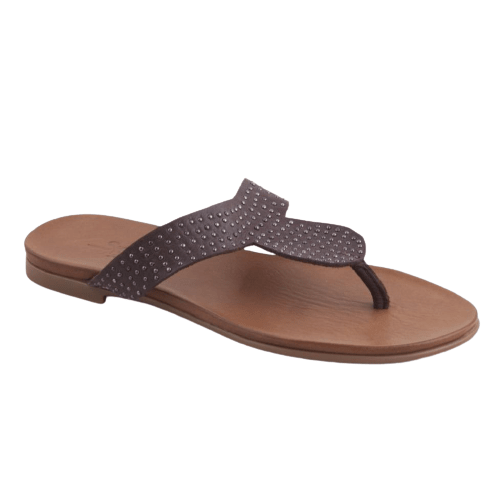 Flat Sandal In-between the Toe - Coffee - My Shoe Shop - sandal