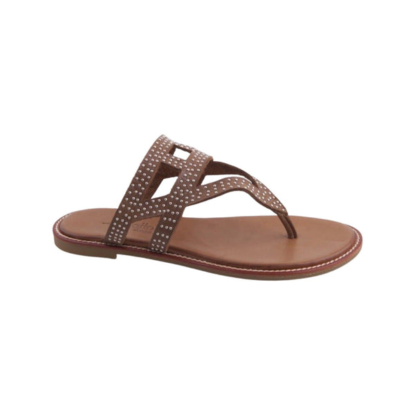 Flat Sandal In-between the Toe - Tan - My Shoe Shop - sandal