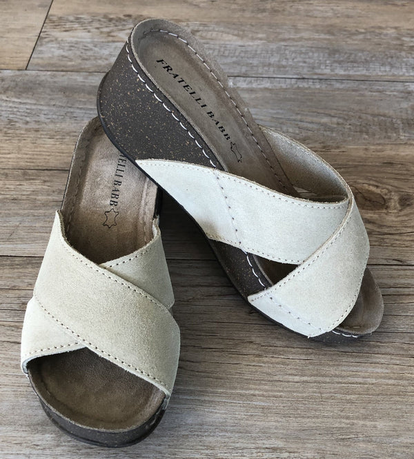 Fratellibabb Comfort Wedge - Beige - My Shoe Shop - Wedge