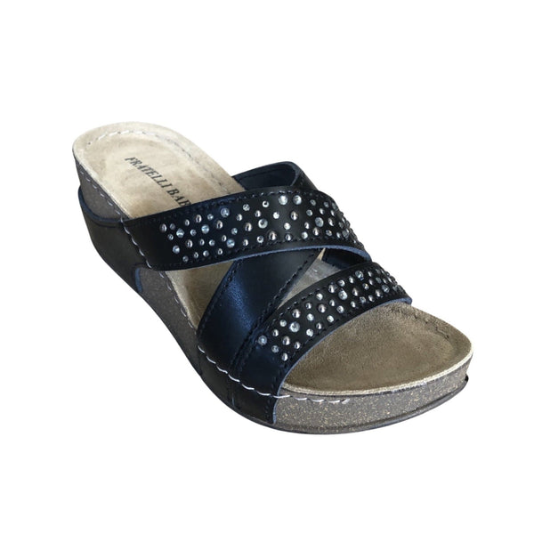 Fratellibabb Comfort Wedge - Black - My Shoe Shop - Wedge