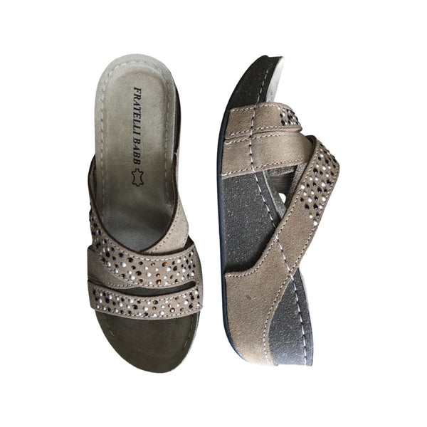 Fratellibabb Comfort Wedge - Brown - My Shoe Shop - Wedge