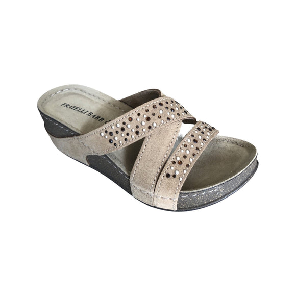 Fratellibabb Comfort Wedge - Brown - My Shoe Shop - Wedge
