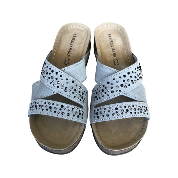 Fratellibabb Comfort Wedge - Grey - My Shoe Shop - Wedge