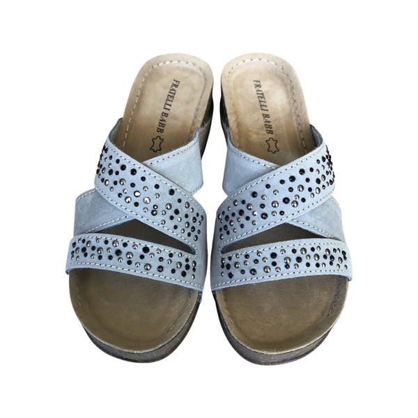 Fratellibabb Comfort Wedge - Grey - My Shoe Shop - Wedge