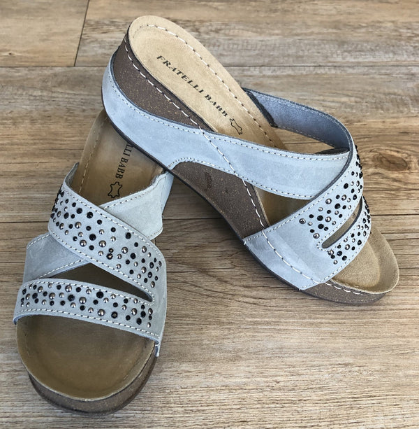 Fratellibabb Comfort Wedge - Grey - My Shoe Shop - Wedge