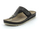 Fratellibabb Thong Sandal - Black - My Shoe Shop - sandal