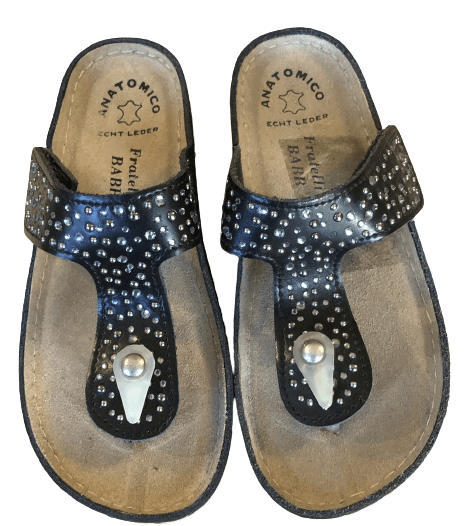 Fratellibabb Thong Sandal - Black - My Shoe Shop - sandal