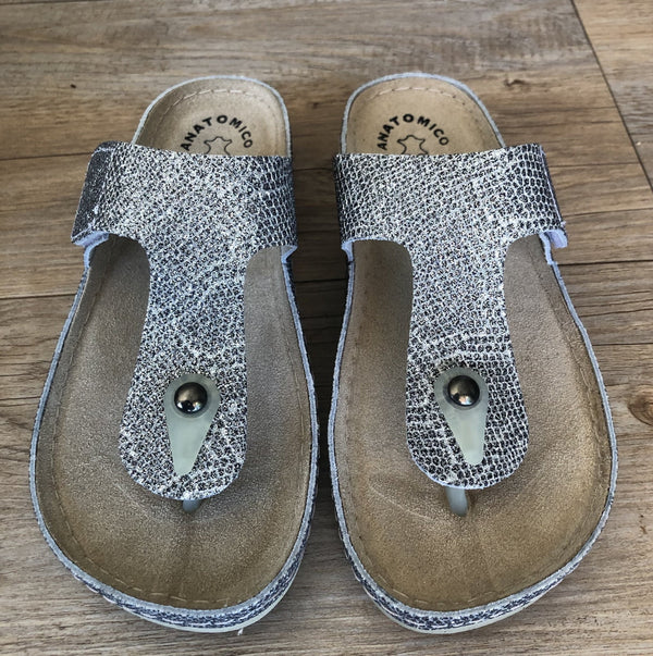 Fratellibabb Thong Sandal - Grey - My Shoe Shop - sandal