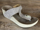 Fratellibabb Thong Wedge - Beige gold - My Shoe Shop - Wedge