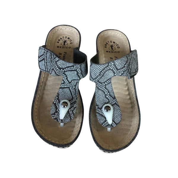 Fratellibabb Thong Wedge - Black - My Shoe Shop - Wedge