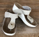 Fratellibabb Thong Wedge - White - My Shoe Shop - Wedge