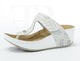 Fratellibabb Thong Wedge - White - My Shoe Shop - Wedge