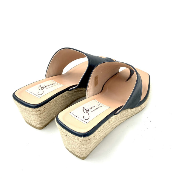 Gaimo Amankai Slip in Wedge - Navy (Marino) - My Shoe Shop - Wedge
