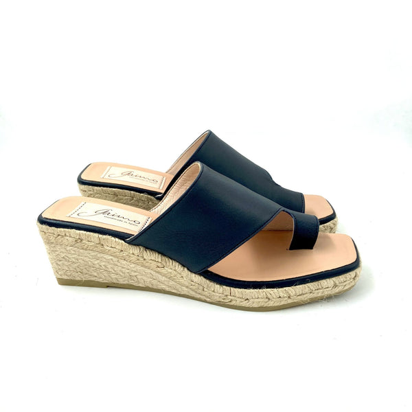 Gaimo Amankai Slip in Wedge - Navy (Marino) - My Shoe Shop - Wedge