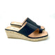 Gaimo Amankai Slip in Wedge - Navy (Marino) - My Shoe Shop - Wedge