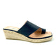 Gaimo Amankai Slip in Wedge - Navy (Marino) - My Shoe Shop - Wedge