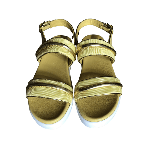 Inouvo Sandal 108007 Wedge Sandal - Lime - My Shoe Shop - sandal