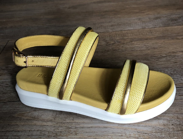 Inouvo Sandal 108007 Wedge Sandal - Lime - My Shoe Shop - sandal